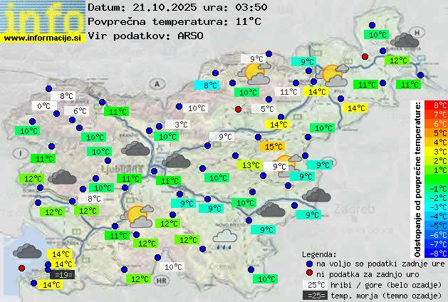 Trenutno vreme Zagorje ob Savi