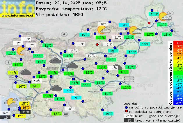 Trenutno vreme Zagorje ob Savi