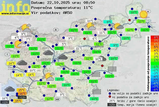 Trenutno vreme Ljubljana