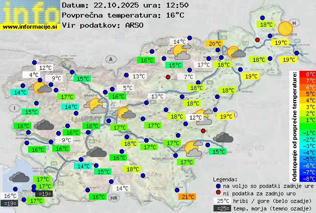 Trenutno vreme Postojna
