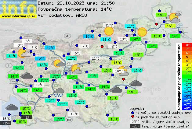 Trenutno vreme Slovenska Bistrica