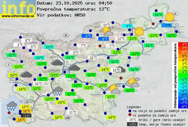 Trenutno vreme Kranjska Gora