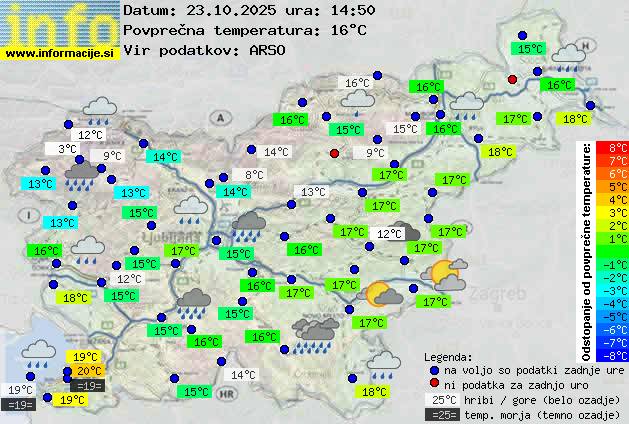 Trenutno vreme Zagorje ob Savi