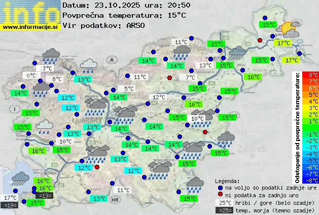 Trenutno vreme Ljubljana