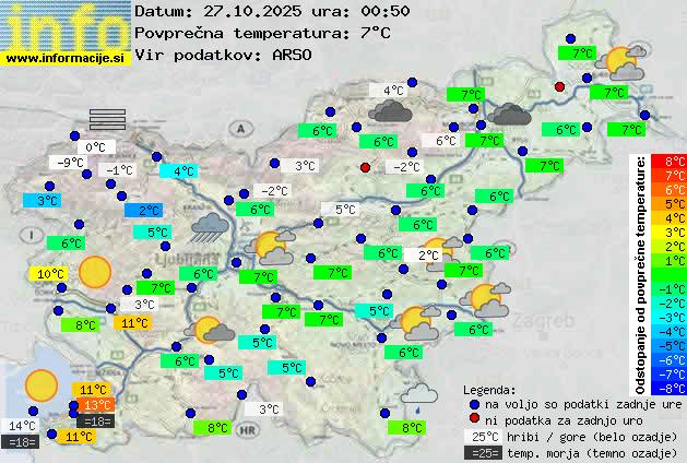 Trenutno vreme Slovenska Bistrica