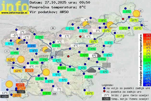 Trenutno vreme Postojna