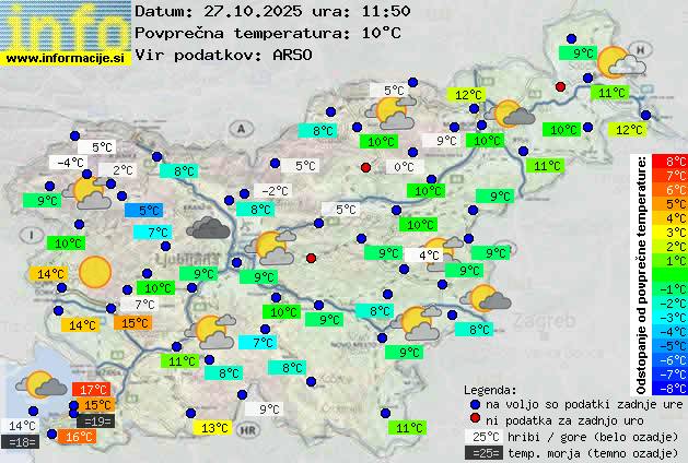 Trenutno vreme Nova Gorica