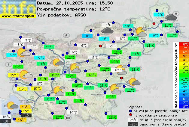 Trenutno vreme Postojna