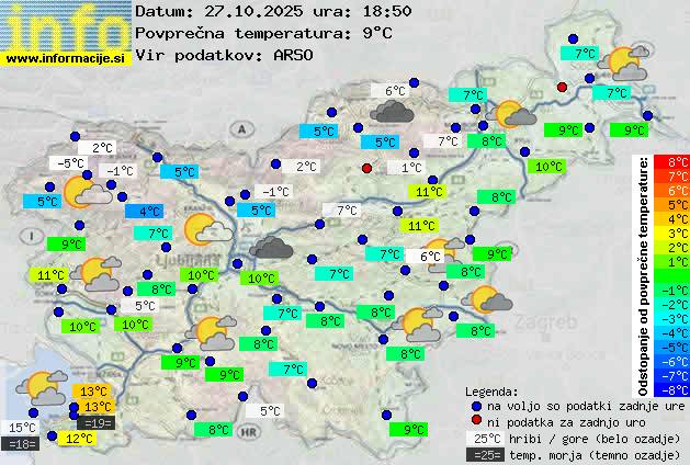 Trenutno vreme Nova Gorica