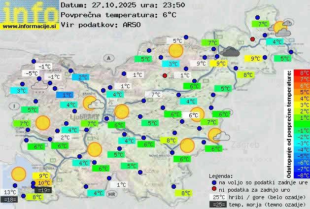 Trenutno vreme Ljubljana