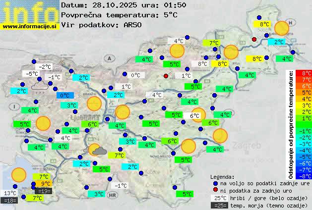 Trenutno vreme Zagorje ob Savi