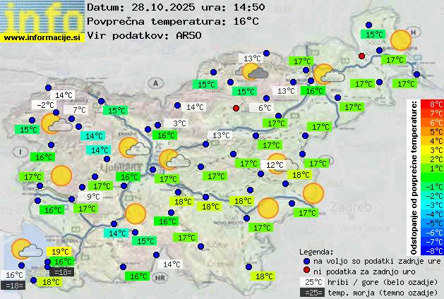 Trenutno vreme Zagorje ob Savi