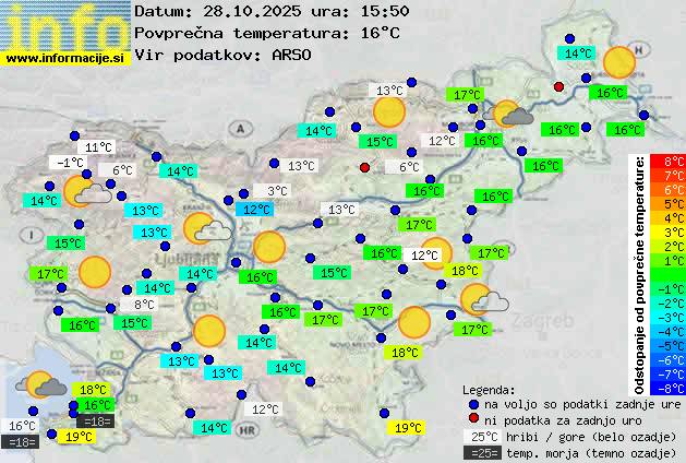 Trenutno vreme Zagorje ob Savi
