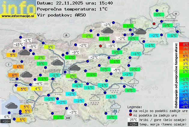 Trenutno vreme Ljubljana