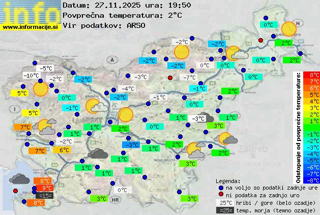 Trenutno vreme Domžale