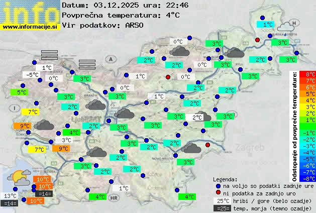 Trenutno vreme Sežana