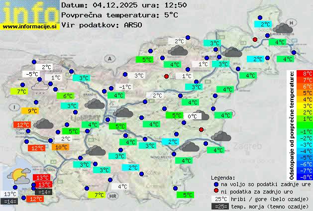Trenutno vreme Ljubljana