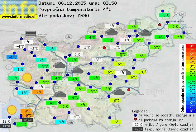 Trenutno vreme Ljubljana