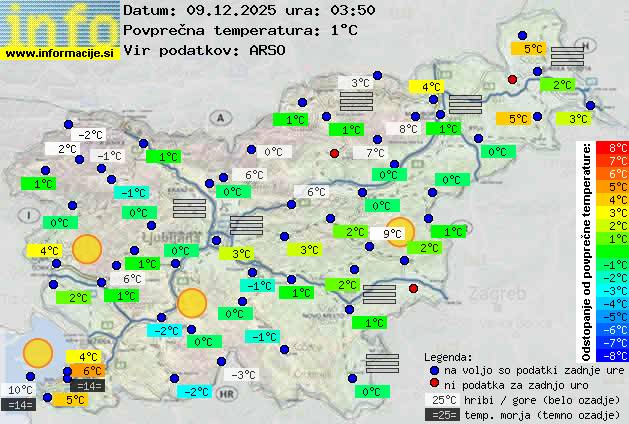 Trenutno vreme Ljubljana