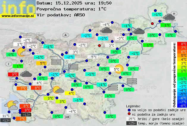 Trenutno vreme Ljubljana
