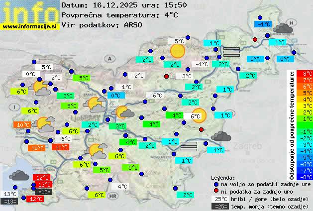 Trenutno vreme Kranjska Gora
