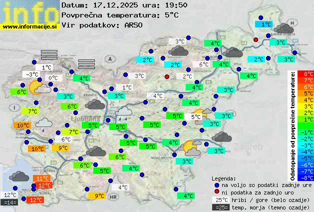 Trenutno vreme Vrhnika