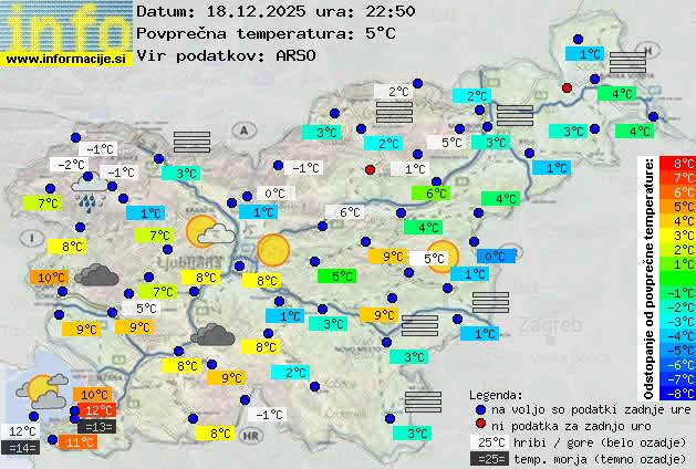 Trenutno vreme Nova Gorica