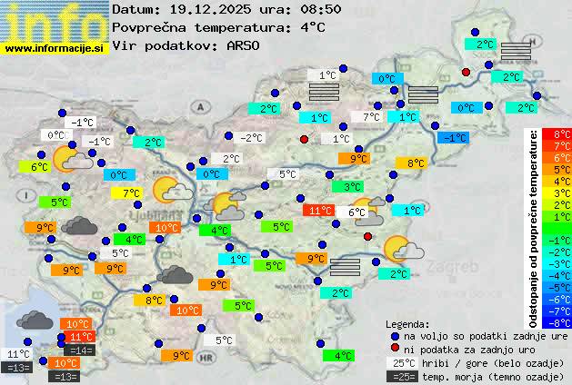 Trenutno vreme Nova Gorica