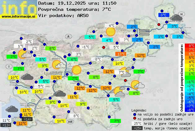 Trenutno vreme Nova Gorica