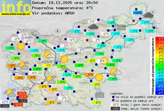 Trenutno vreme Nova Gorica