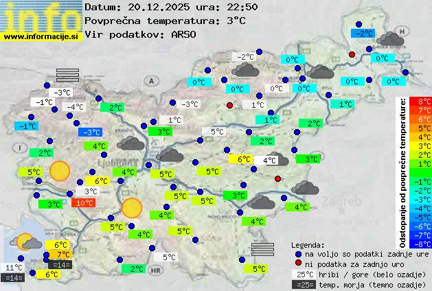 Trenutno vreme Ljubljana