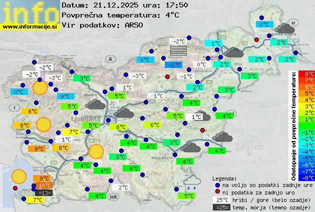 Trenutno vreme Postojna