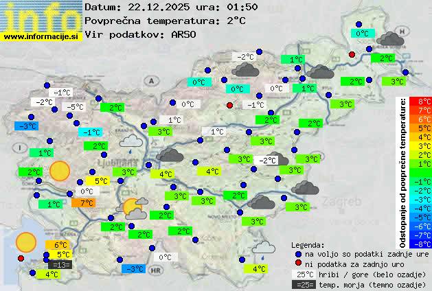Trenutno vreme Zagorje ob Savi
