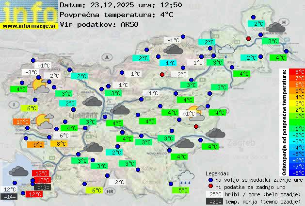 Trenutno vreme Postojna