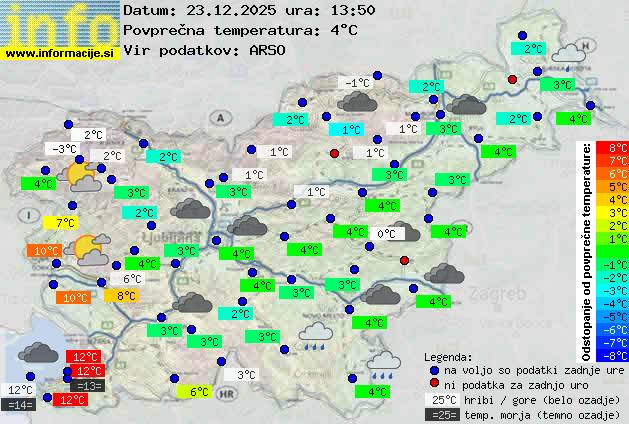 Trenutno vreme Ljubljana
