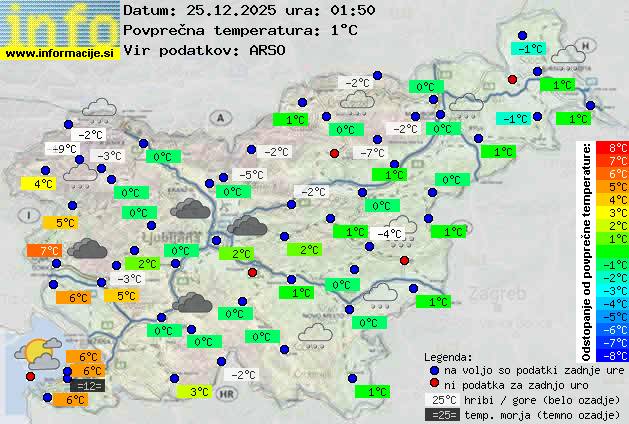 Trenutno vreme Ljubljana