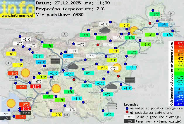 Trenutno vreme Zagorje ob Savi