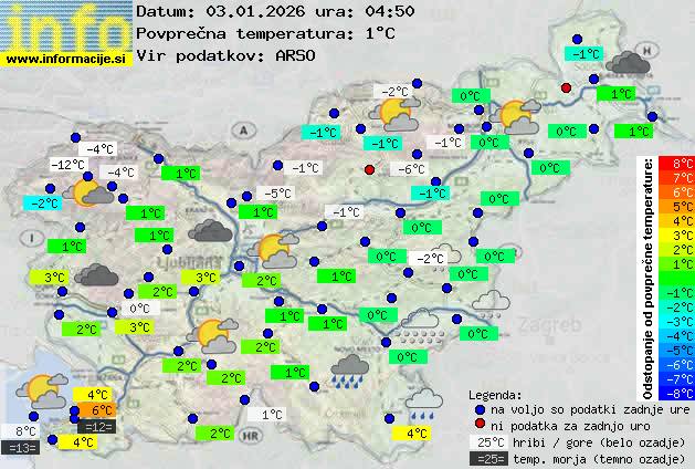 Trenutno vreme Nova Gorica