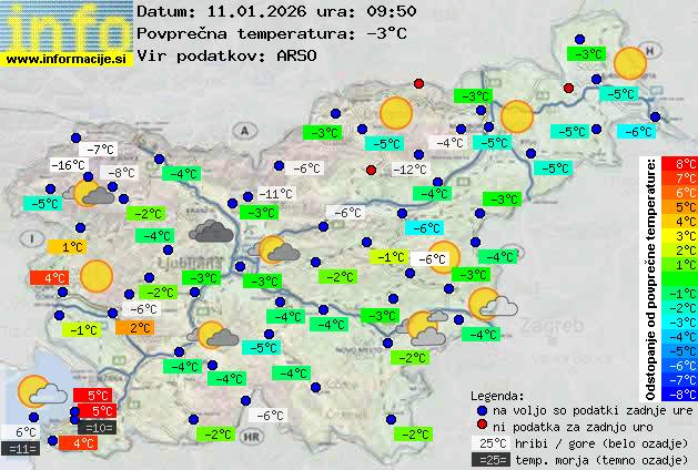 Trenutno vreme Zagorje ob Savi