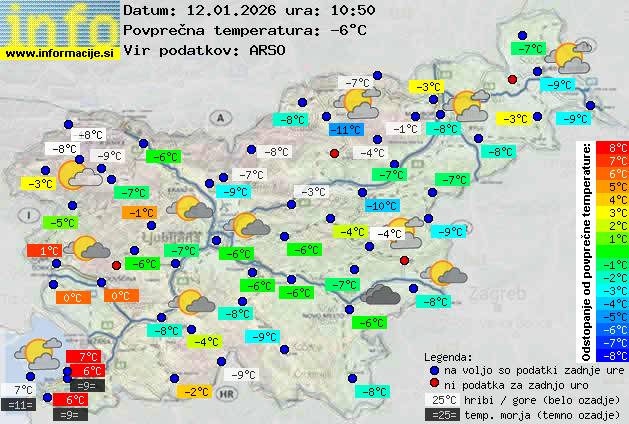 Trenutno vreme Zagorje ob Savi