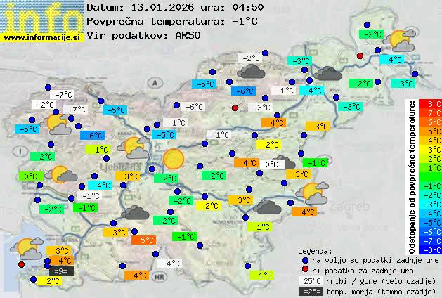 Trenutno vreme Velenje