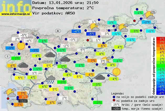 Trenutno vreme Kranjska Gora