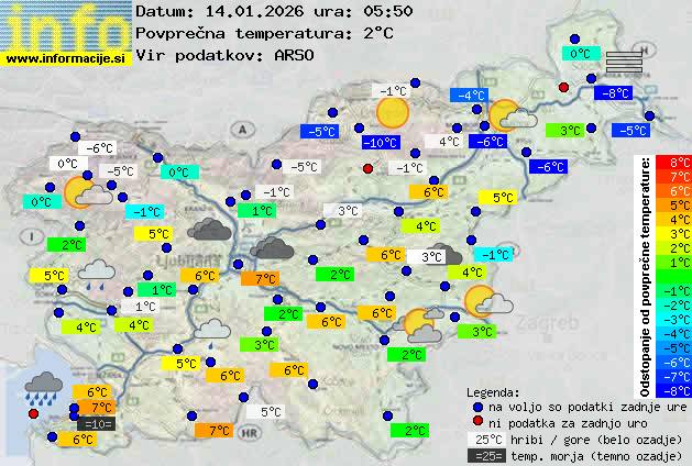 Trenutno vreme Kranjska Gora