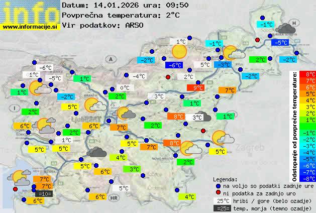 Trenutno vreme Domžale