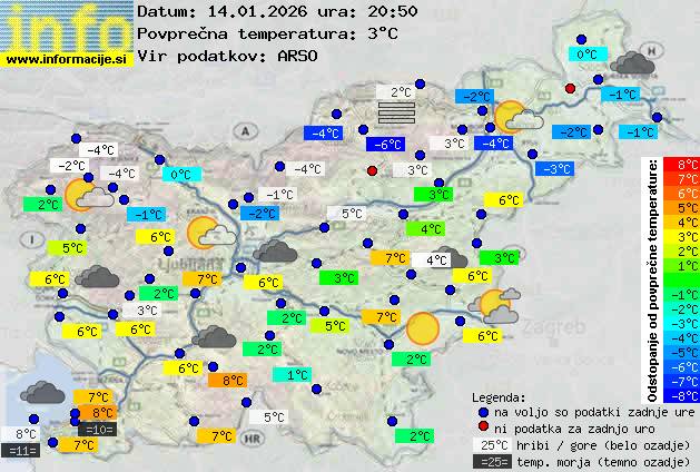 Trenutno vreme Škofja Loka
