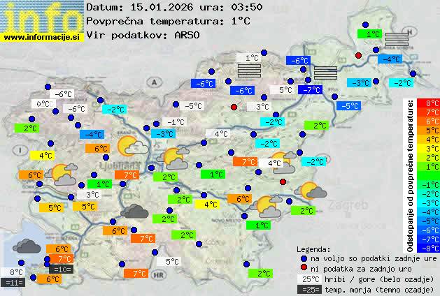 Trenutno vreme Kranjska Gora