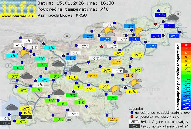 Trenutno vreme Ljubljana