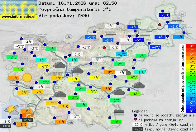 Trenutno vreme Novo mesto