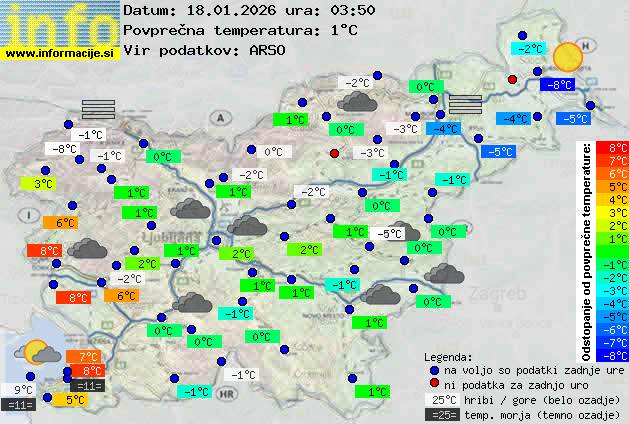 Trenutno vreme Litija