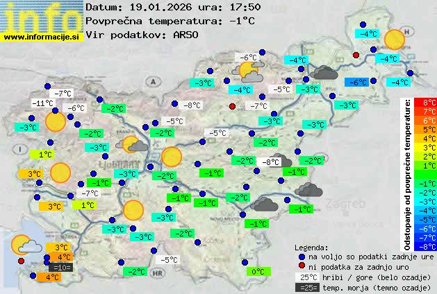 Trenutno vreme Ljubljana